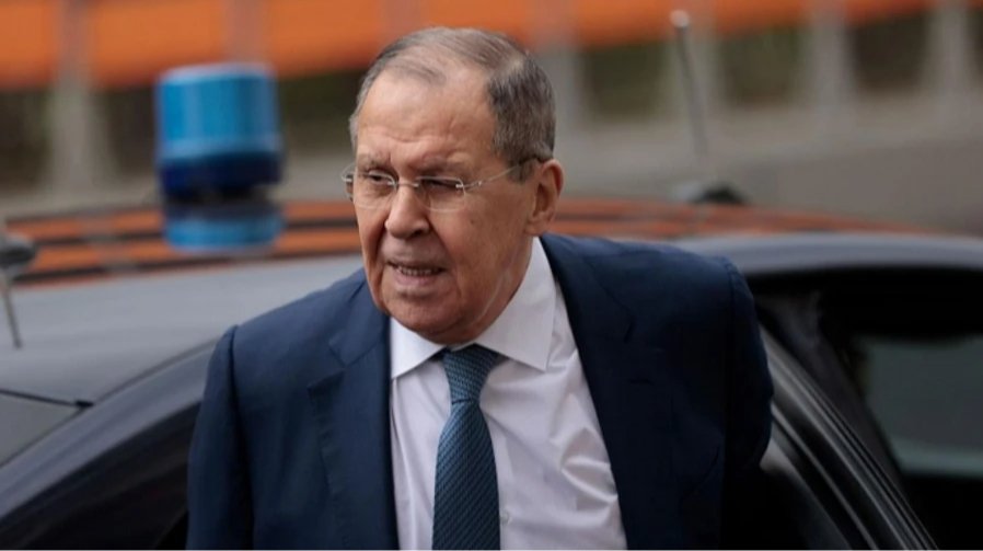 Сергій Лавров, міністр закордонних справ РФ, під час офіційної заяви