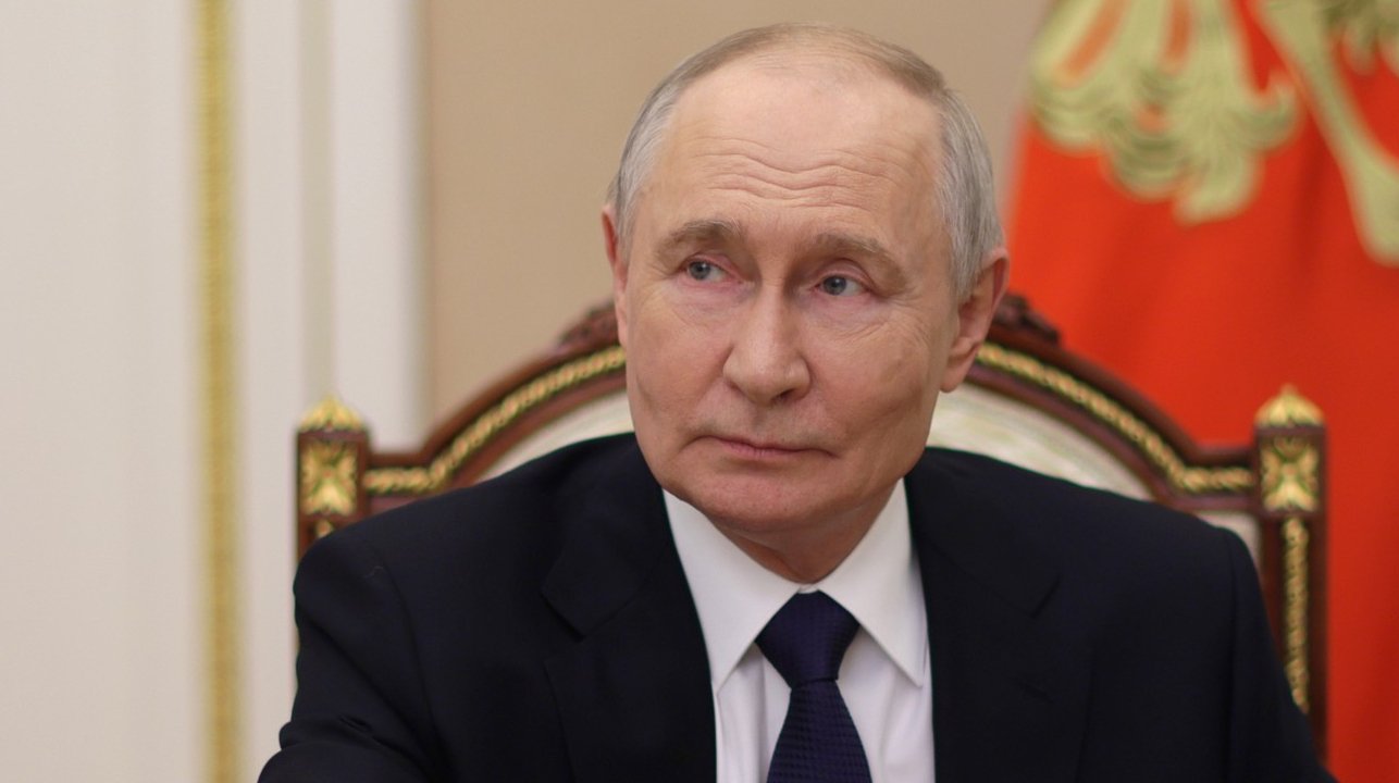 Російський президент Володимир Путін під час публічної заяви.