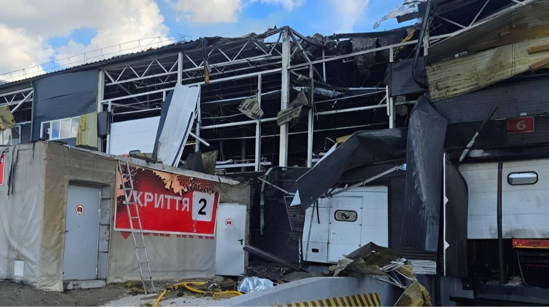 Знищений сортувальний термінал Нової пошти у Чернігівській області