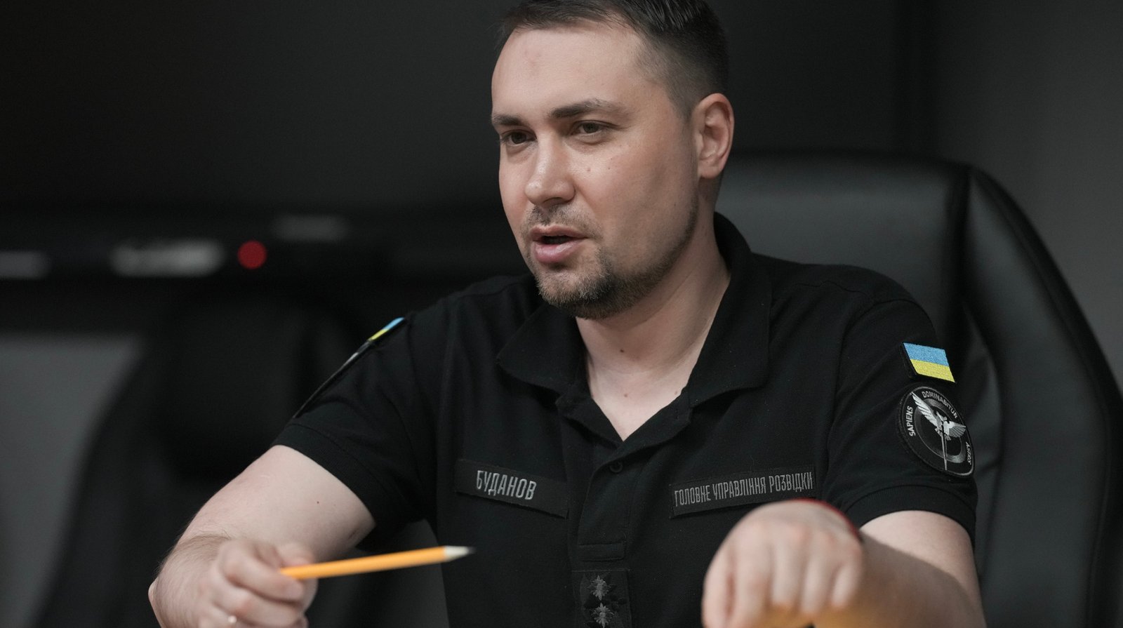 Кирило Буданов, очільник Офісу президента України, під час публічного виступу.