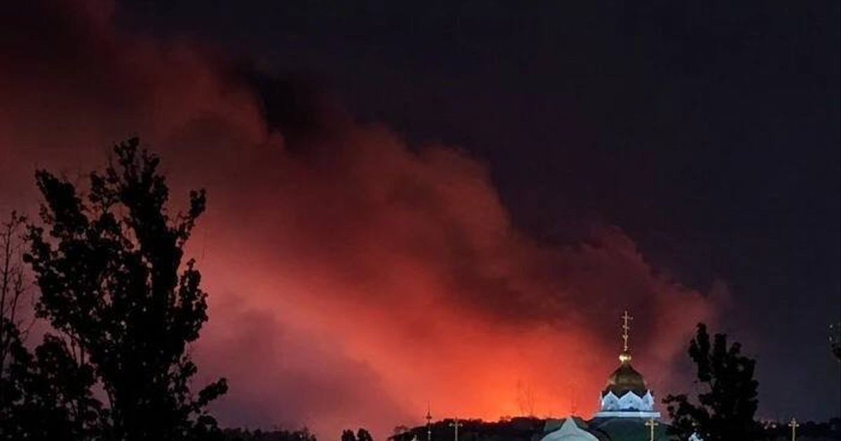 Наслідки атаки безпілотників у тимчасово окупованому Криму.