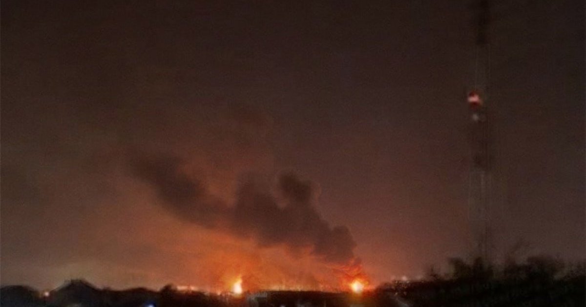Пожежа на Ільському нафтопереробному заводі в Краснодарському краї