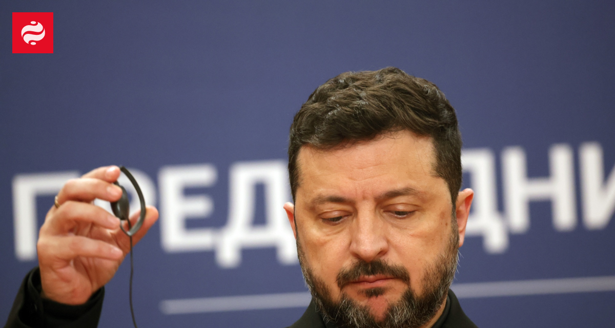 Президент Зеленський під час брифінгу щодо постачань ракет Patriot