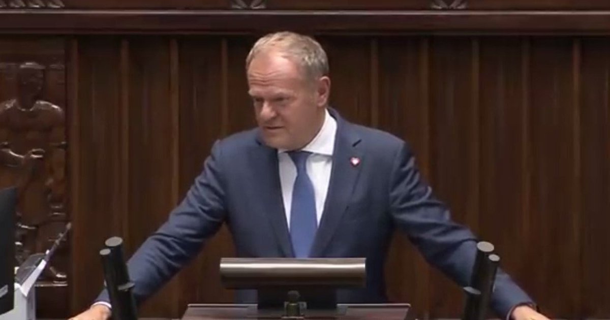 Прем'єр-міністр Польщі Дональд Туск під час виступу