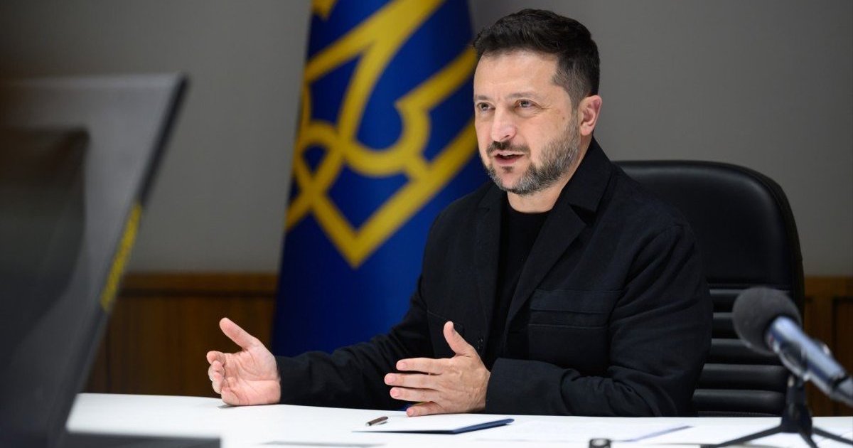 Президент України Володимир Зеленський під час заяви.
