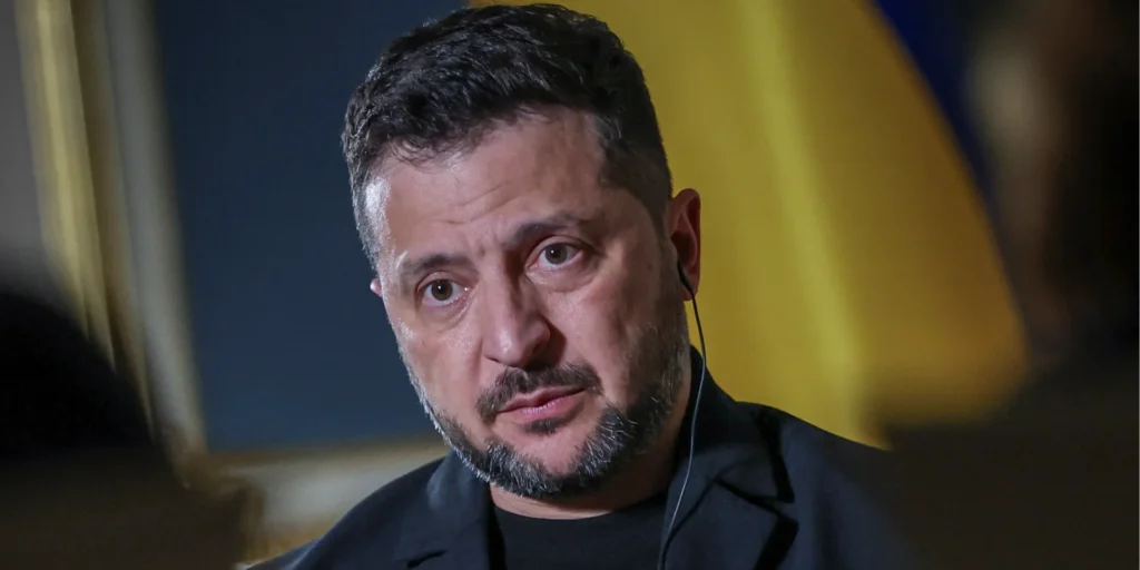 Президент України Володимир Зеленський під час офіційної заяви.