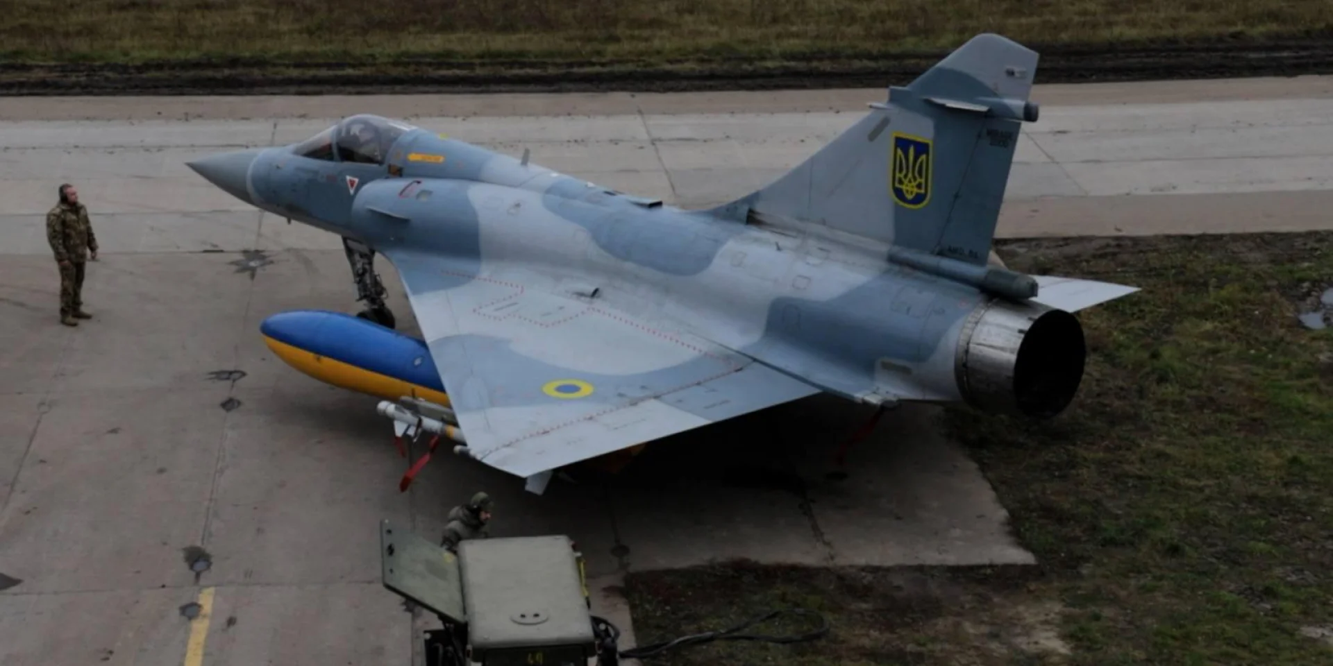 Український Mirage 2000-5F знищує російську ракету S8000 Бандероль