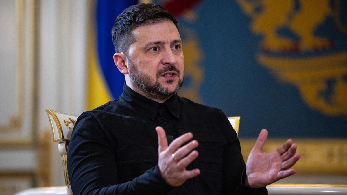 Президент України Володимир Зеленський під час офіційного виступу