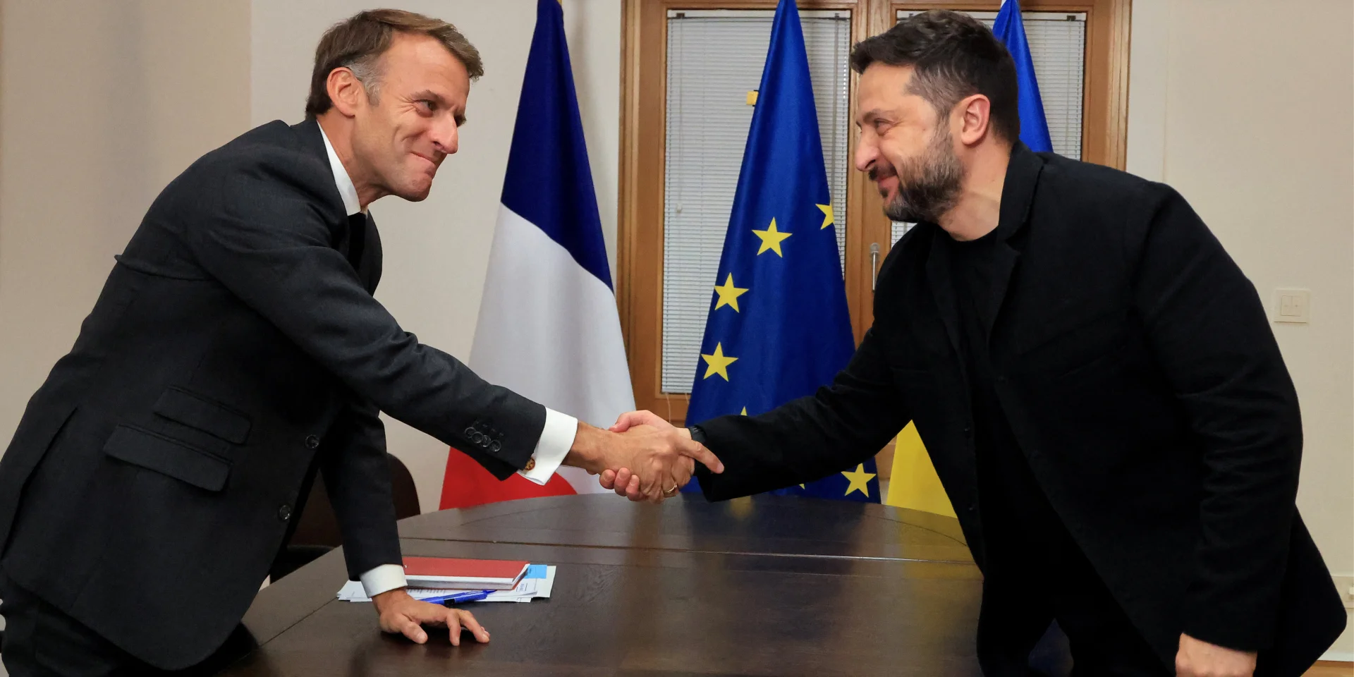 Президент України Володимир Зеленський та Президент Франції Емманюель Макрон