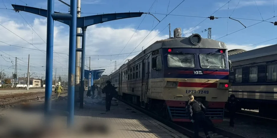 Залізничний вокзал у Дніпрі після удару дроном
