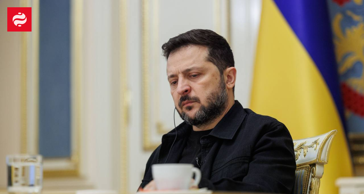 Президент України Володимир Зеленський під час інтерв'ю.